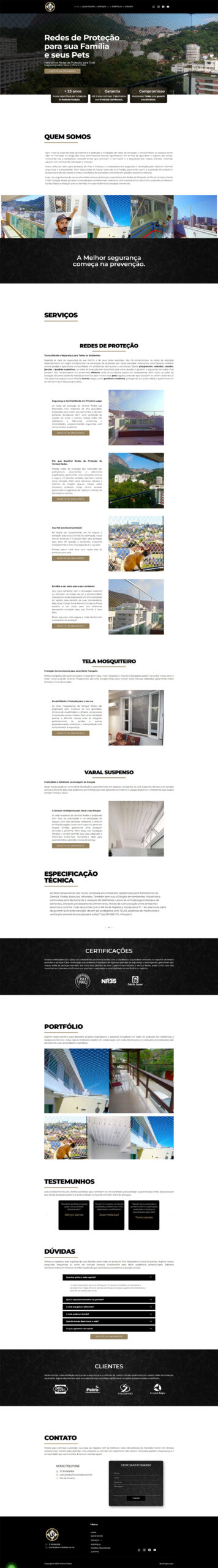 site vertical redes